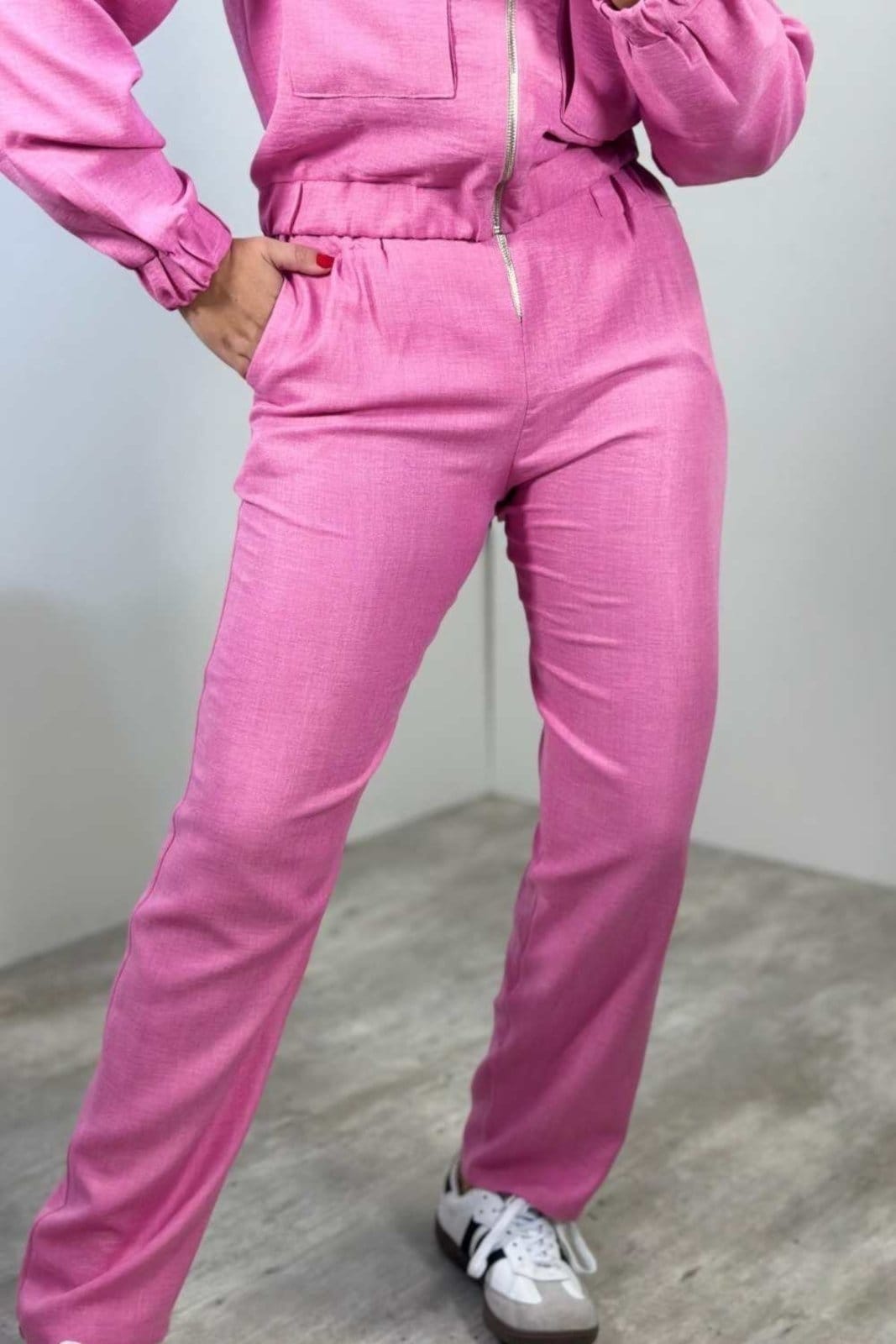 Vista 2 Calça Vanibele Zíper Vanibele rosa