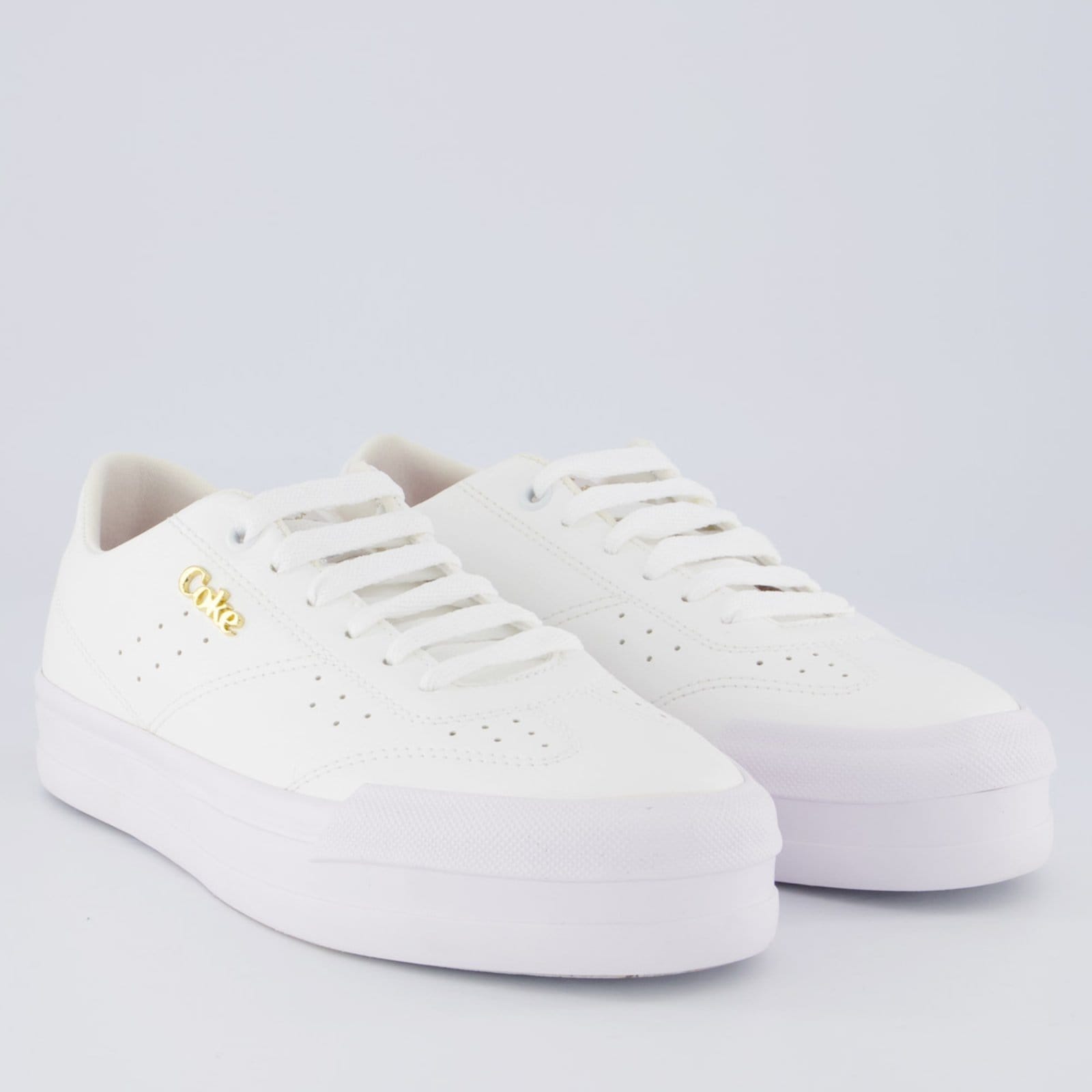 Vista 2 Tênis Coca Cola Lynx Town Platform Feminino Coca-Cola branco