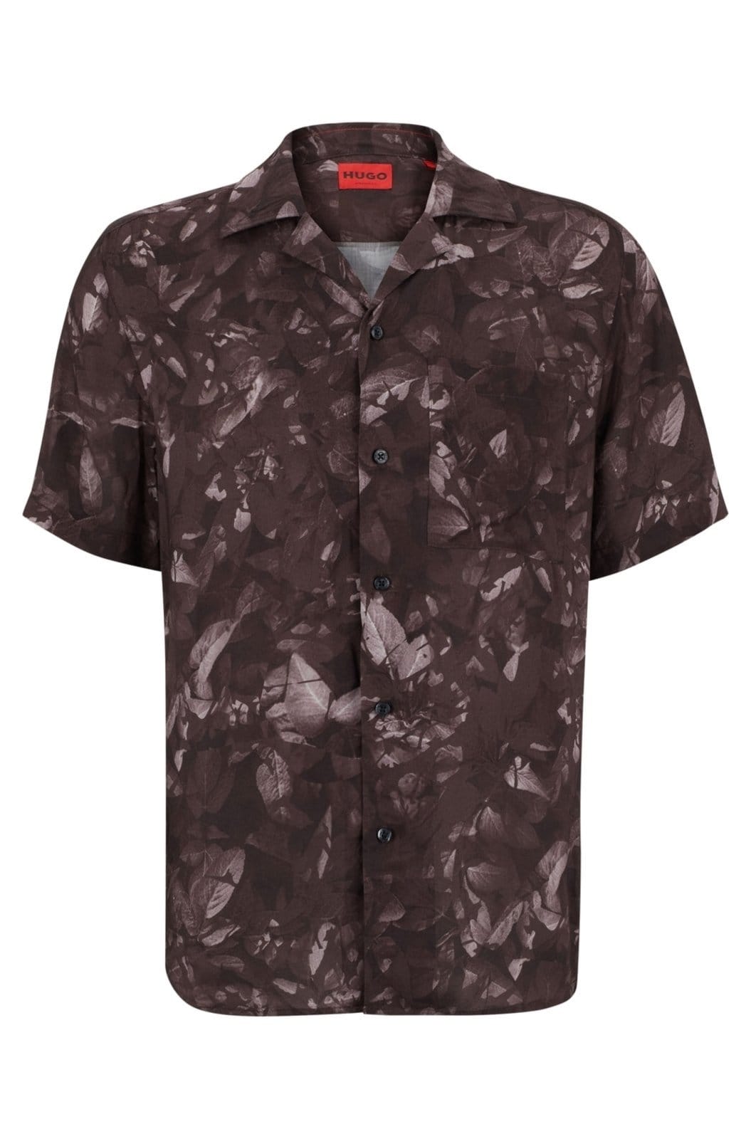 Camisa Manga Curta Oversized Com Estampa Floral