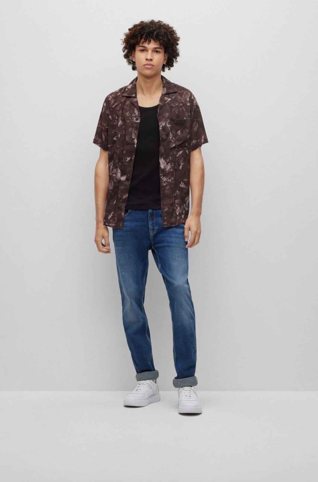 Camisa Manga Curta Oversized Com Estampa Floral - 2