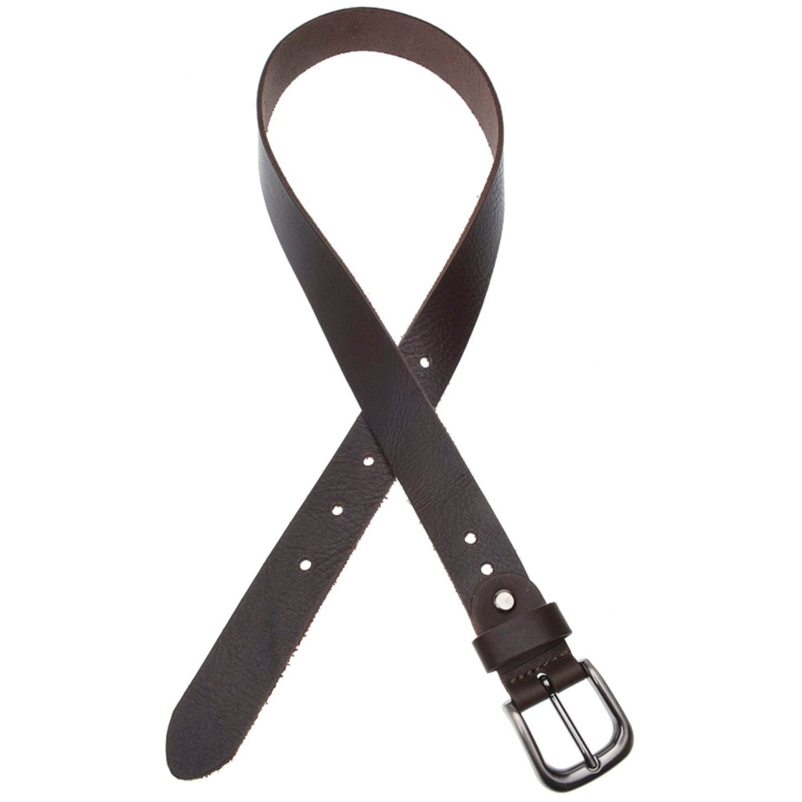 Vista 2 Cinto Feminino em Couro GP 27 com fivela grafite na cor USEPELLE café/marrom