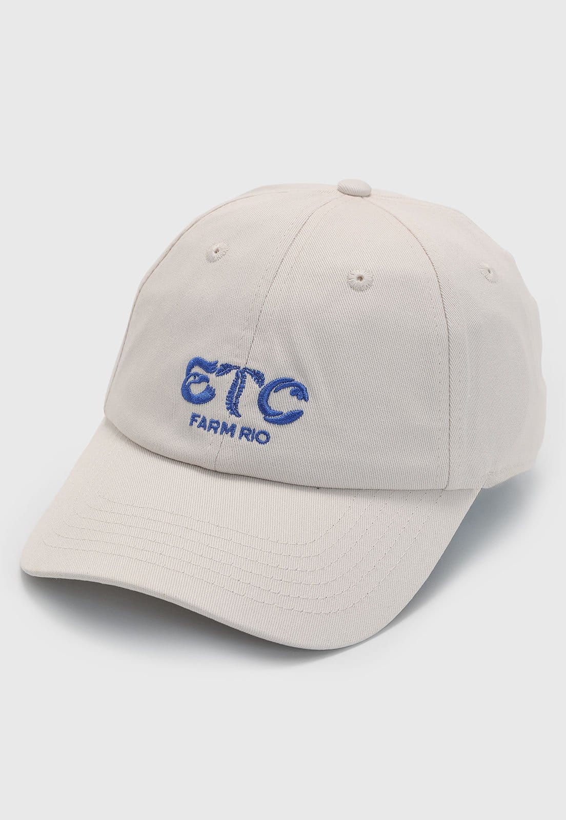 Vista 2 Boné Feminino FARM ETC Bordado Off-White FARM off-white white