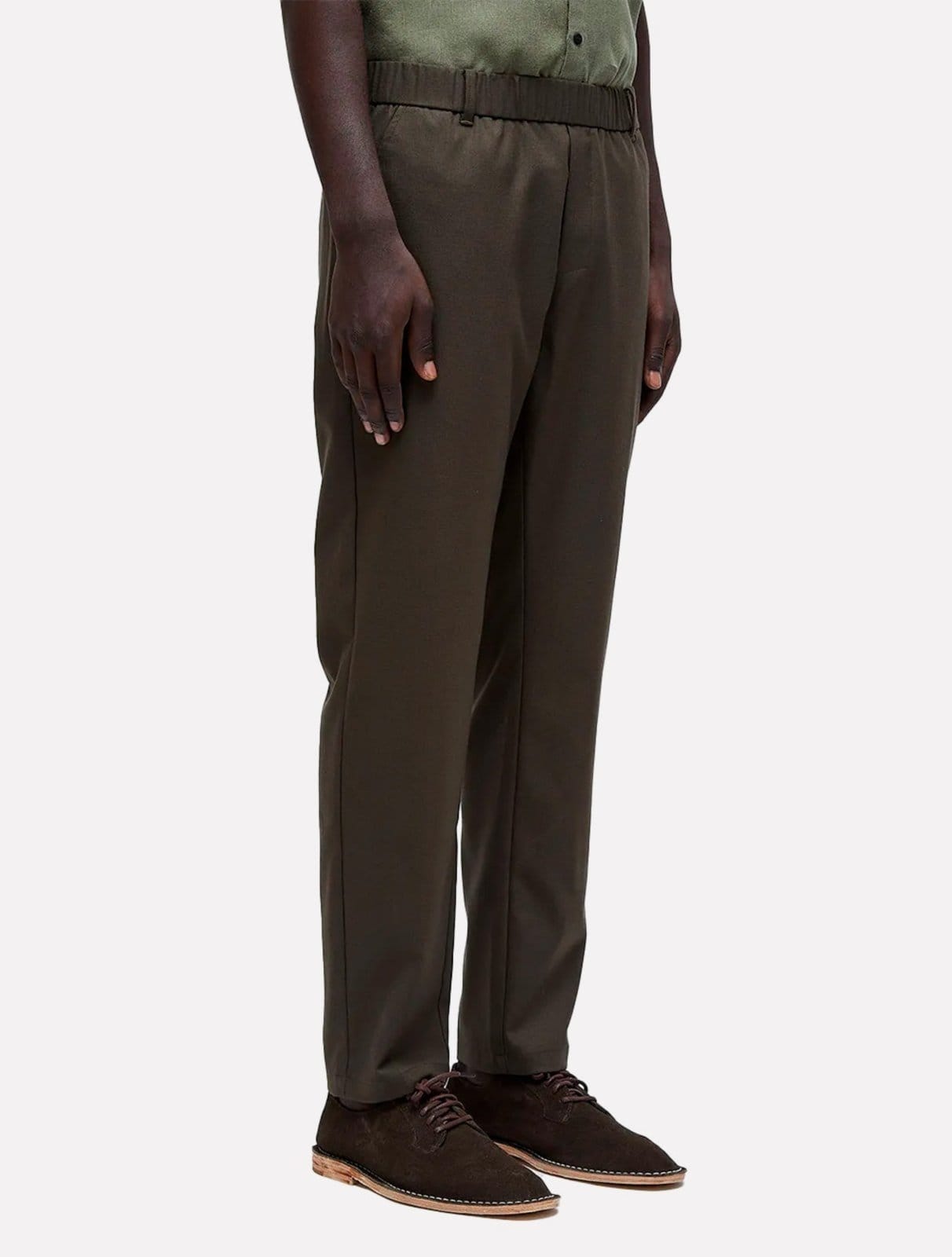 Vista 2 Calça Osklen Regular Alfaiataria Knit Militar Osklen verde