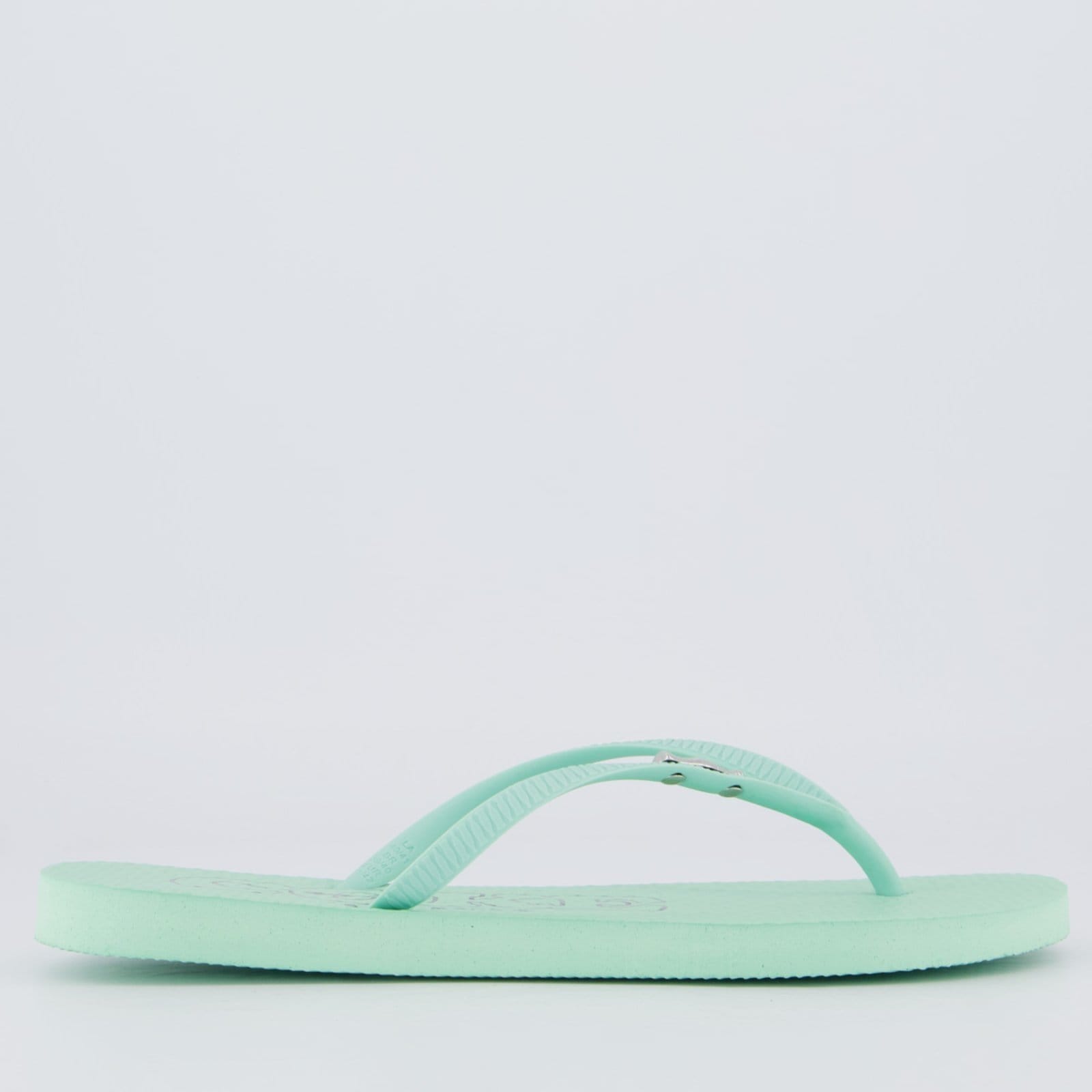 Vista 2 Chinelo Coca Cola Metallic Feminino Verde Coca-Cola verde metallic