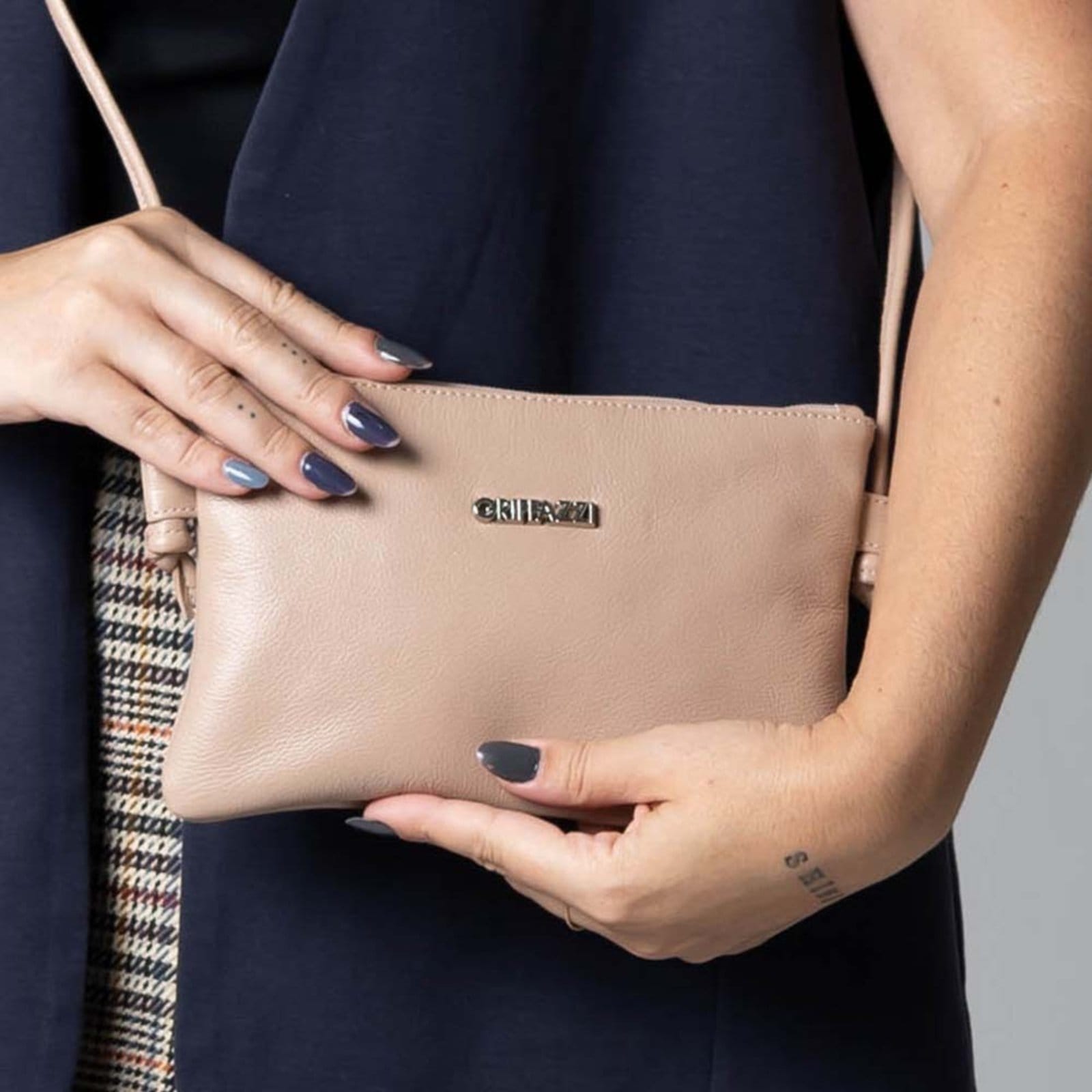 Bolsa de Couro Griffazzi Nude - 2