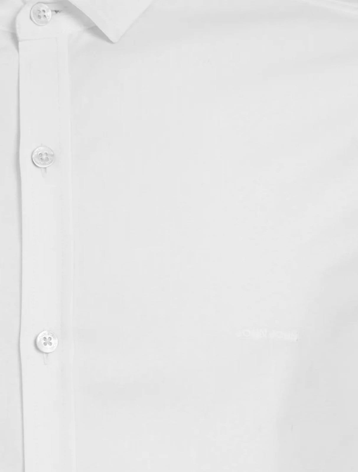 Vista 2 Camisa John John Masculina Manga Curta Slim Logo Branca John John branco