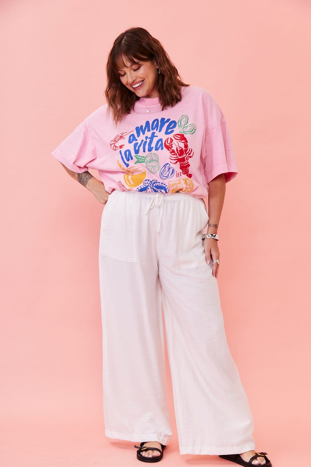 Calça In Love Brenda Off White