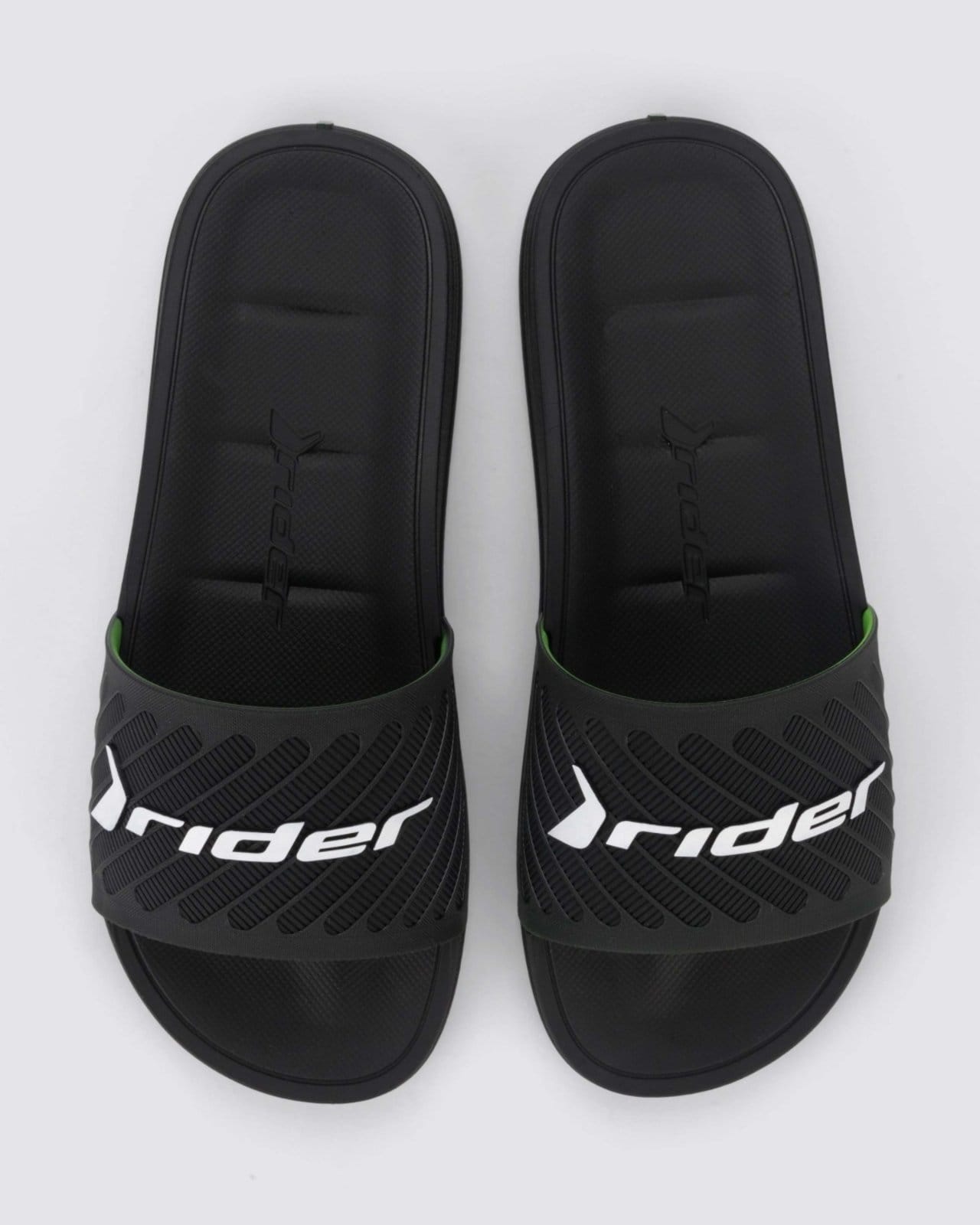 Vista 2 Chinelo Slide Masculino Adulto Rider Free II Rider preto