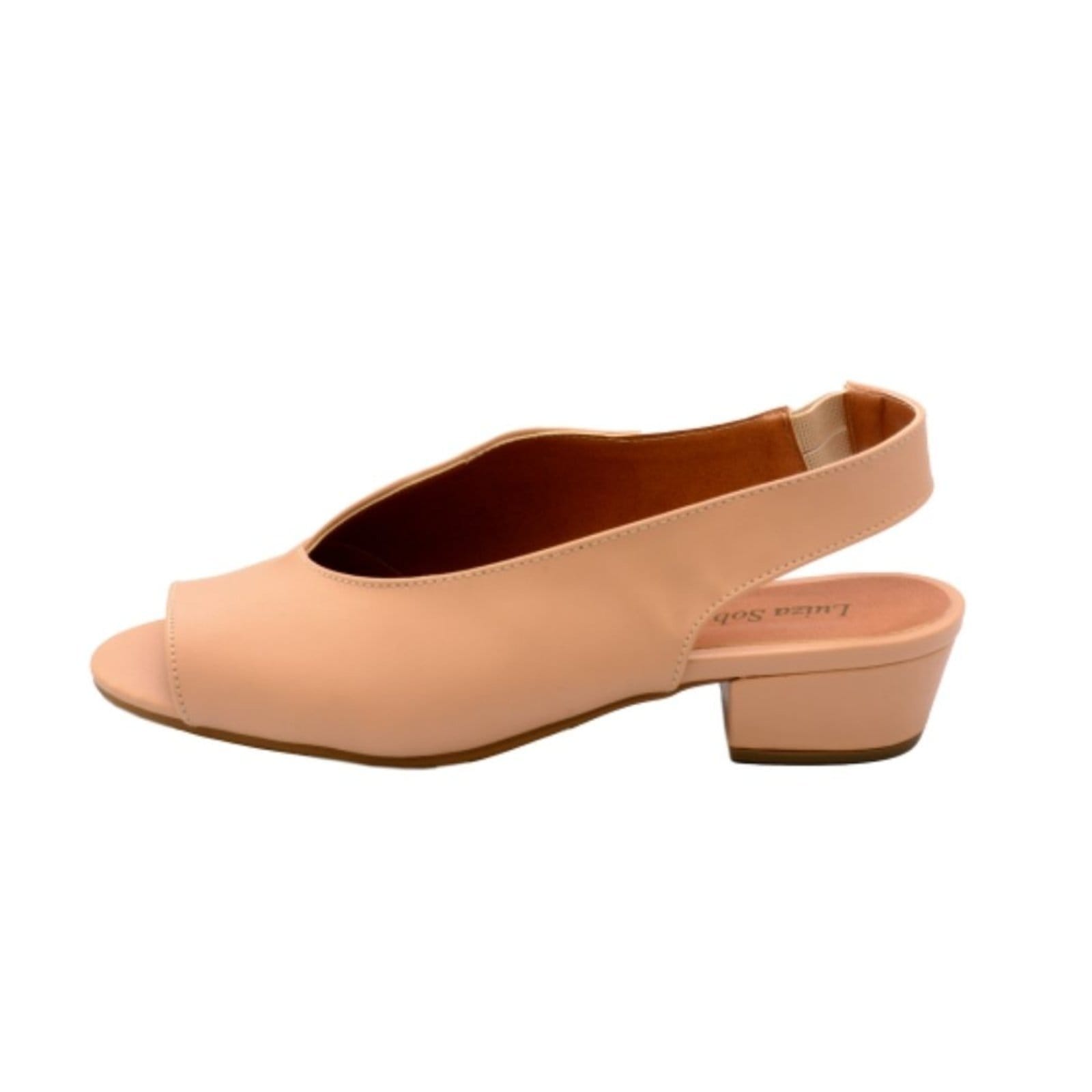 Vista 2 Sandália Salto Baixo Grosso 3cm Luiza Sobreira Mod. 2153 Luiza Sobreira nude