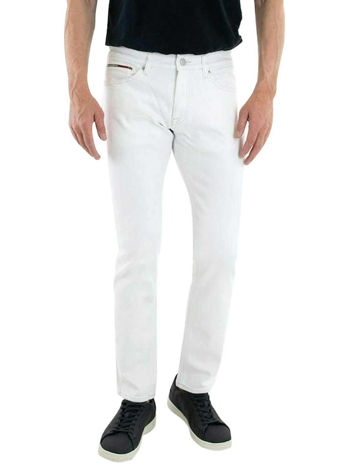 Calça Tommy Jeans Masculina Slim Scanton Branca