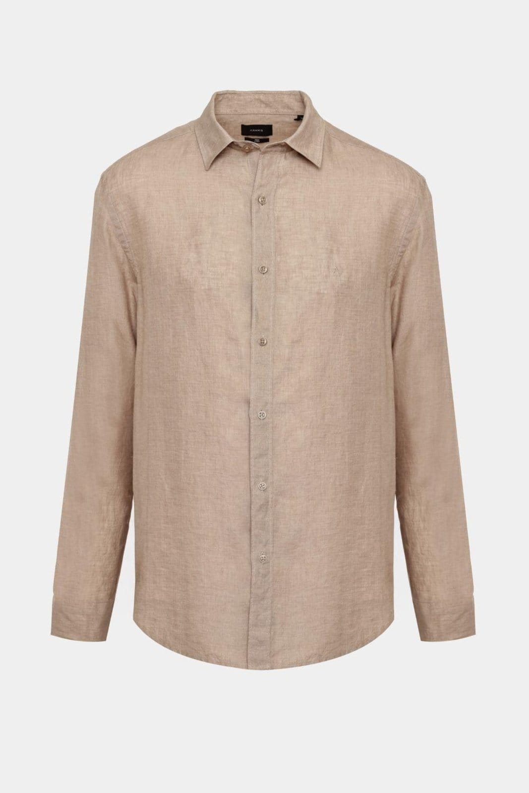 Camisa Aramis Manga Longa Move Slim em Linho Areia