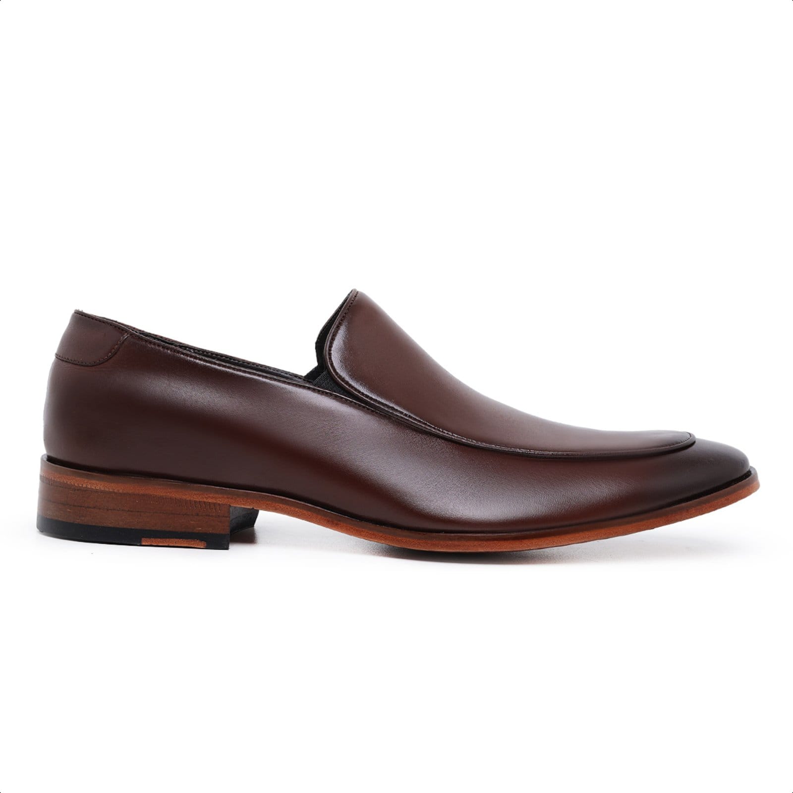 Sapato Loafer Liso em Couro Sapato Luxo Paulo Vieira cor Tabaco