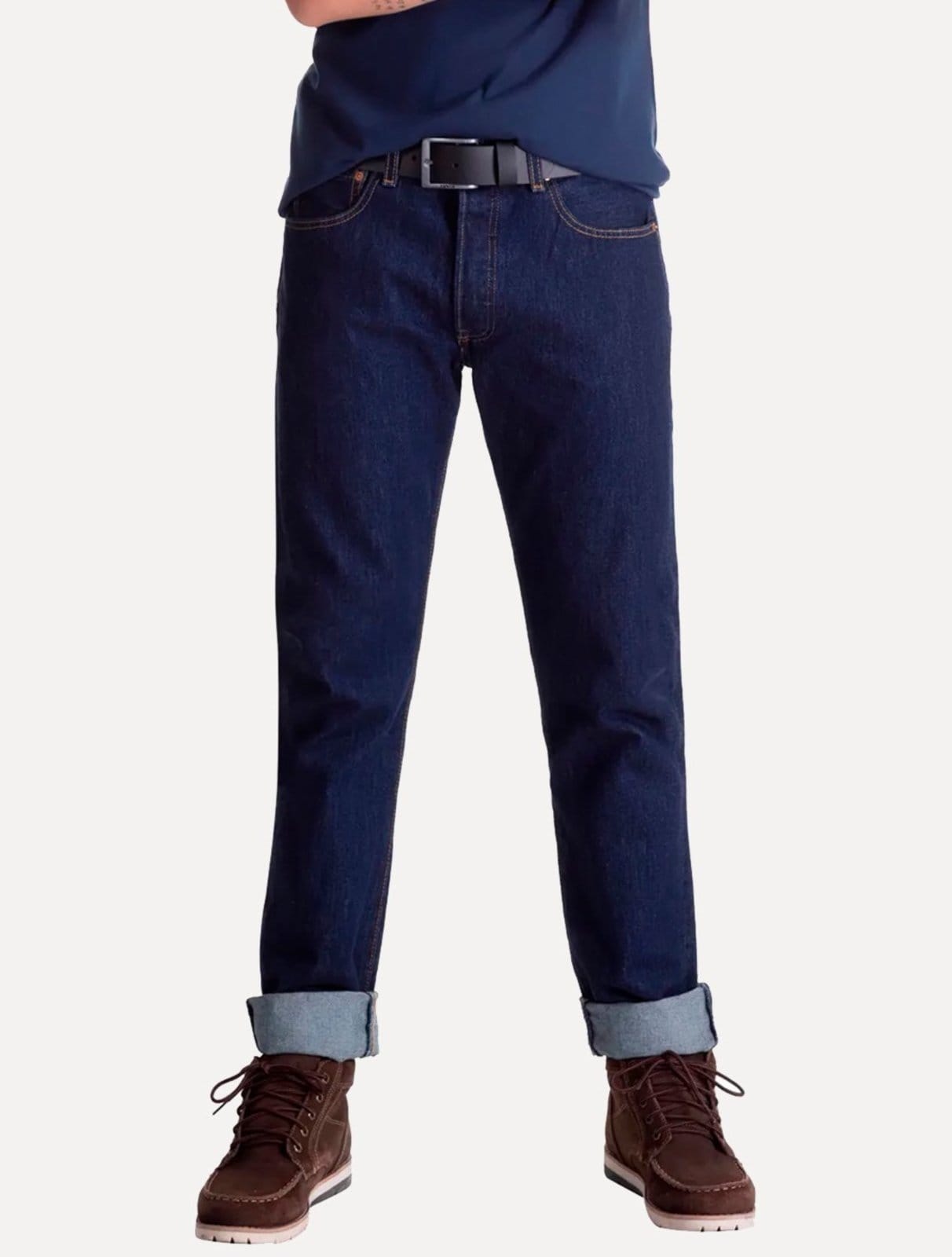 Calça Jeans Levis Masculina 501 Original Azul Escura