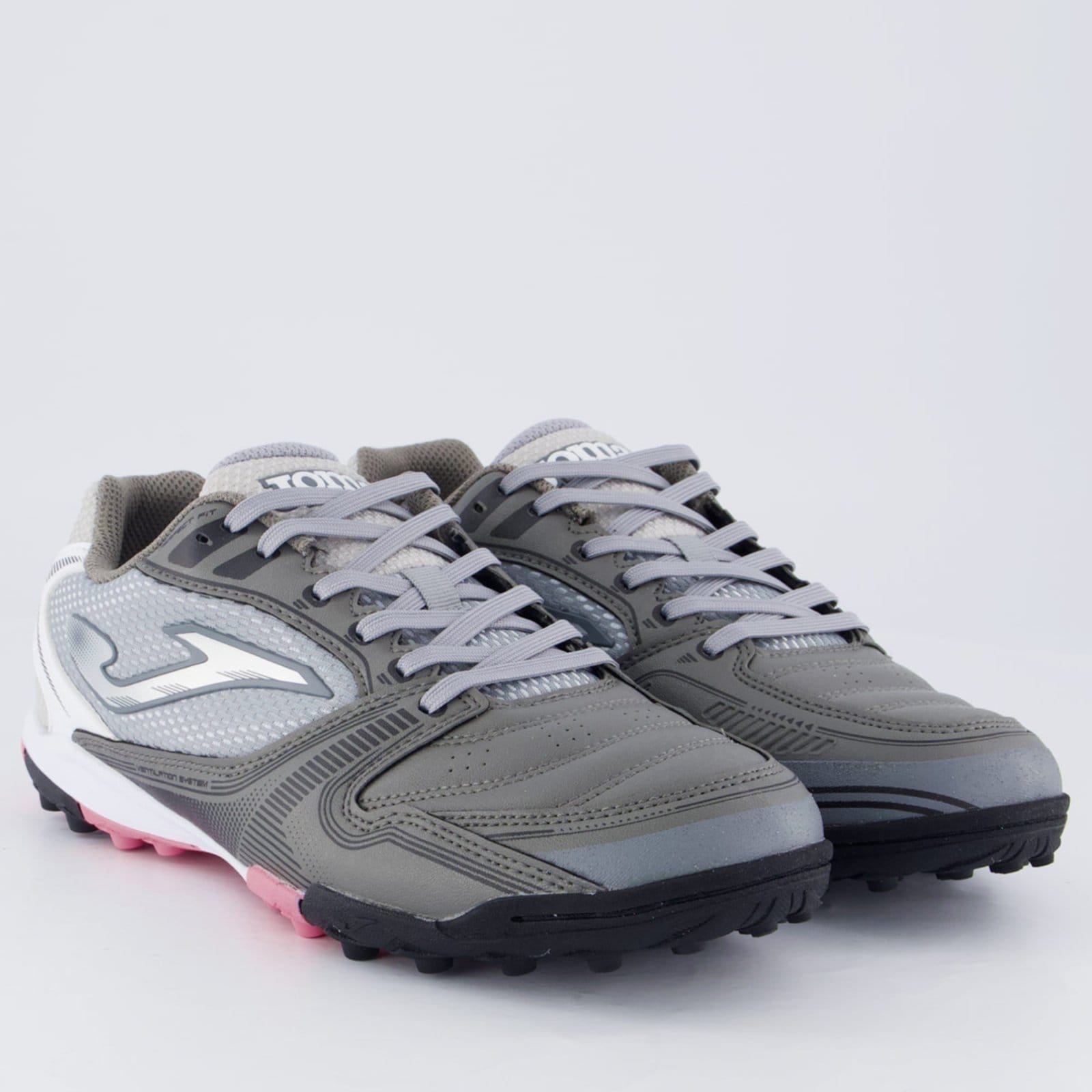 Vista 2 Chuteira Joma Dribling Society Joma cinza