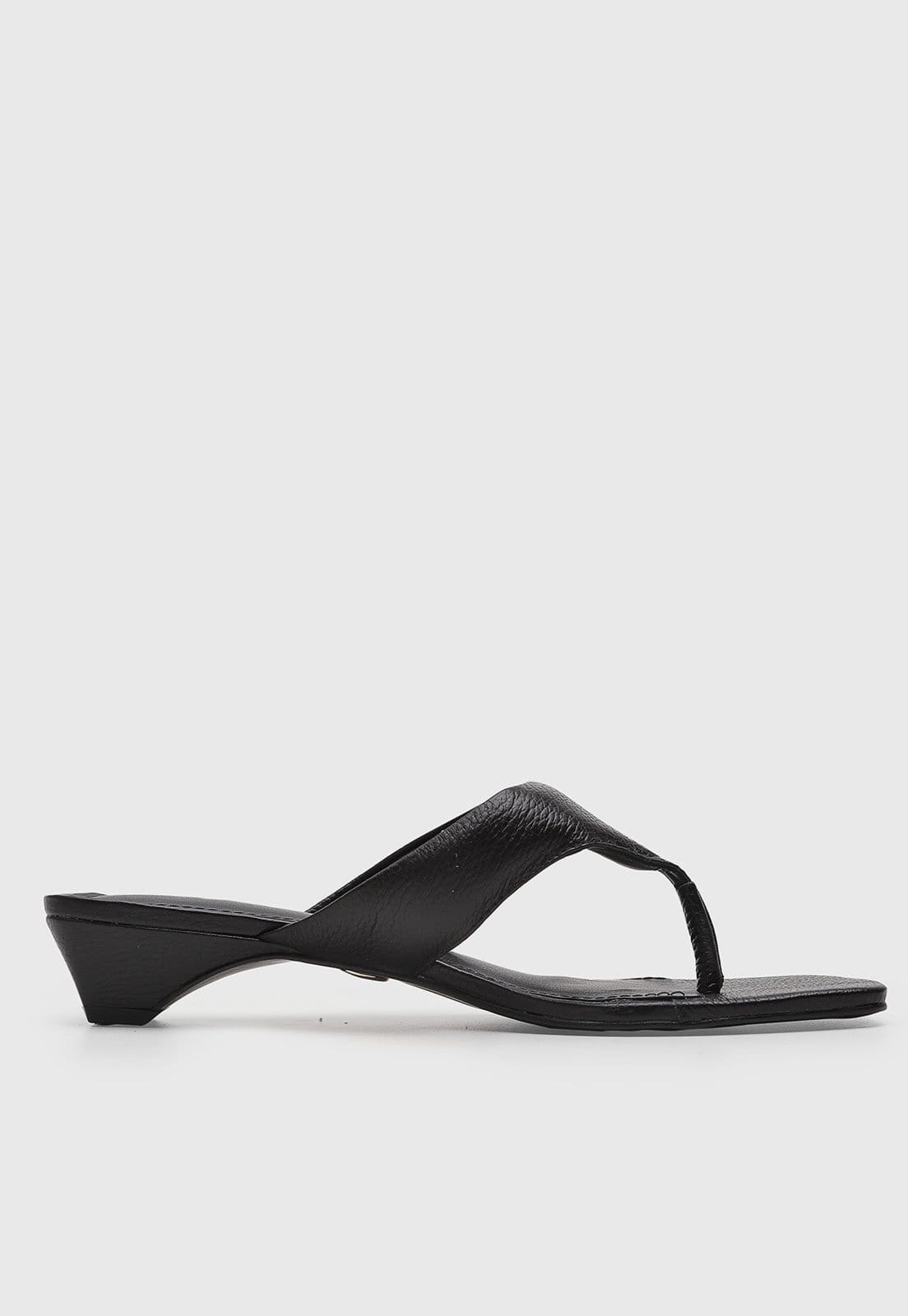 Vista 2 Sandália Feminina Jorge Bischoff Salto Geométrico Preta Jorge Bischoff preto