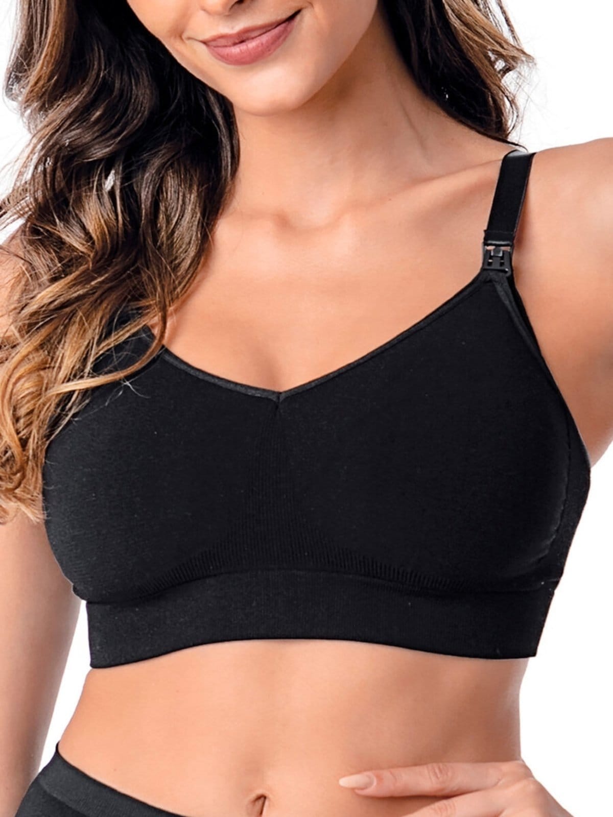 Vista principal Sutiã Amamentação Ultraleve Demillus 61158 Demillus preto