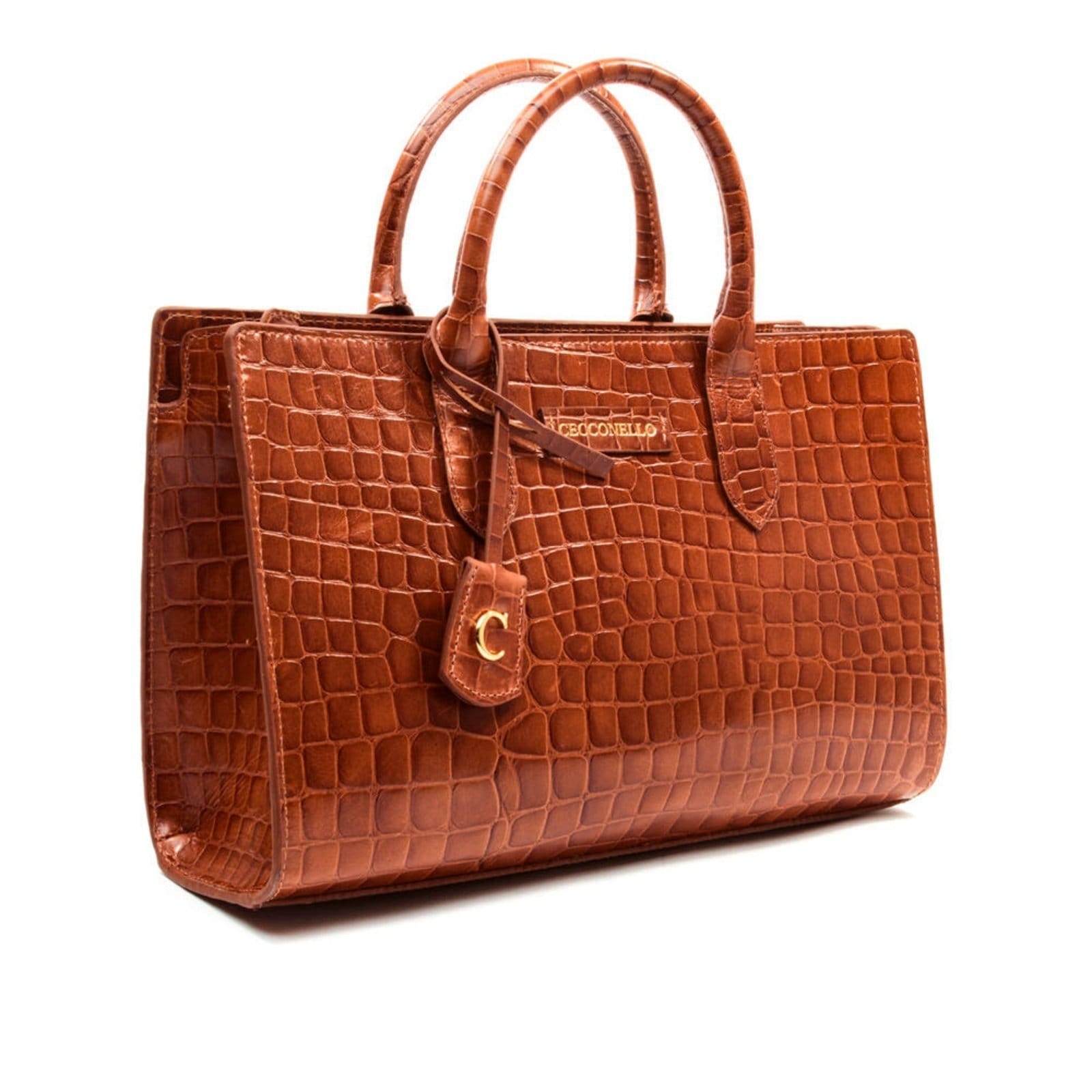 Bolsa Olivia Couro Croco Cecconello C2904-3 - 2