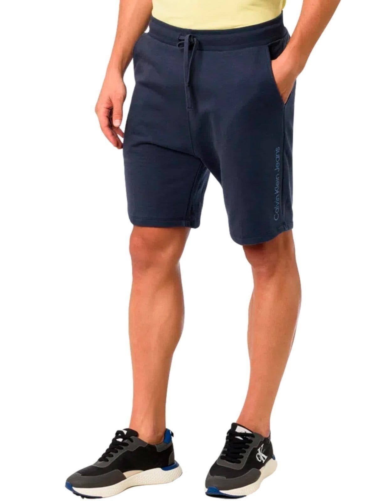 Bermuda Calvin Klein Jeans Masculina Moletom Side New Logo