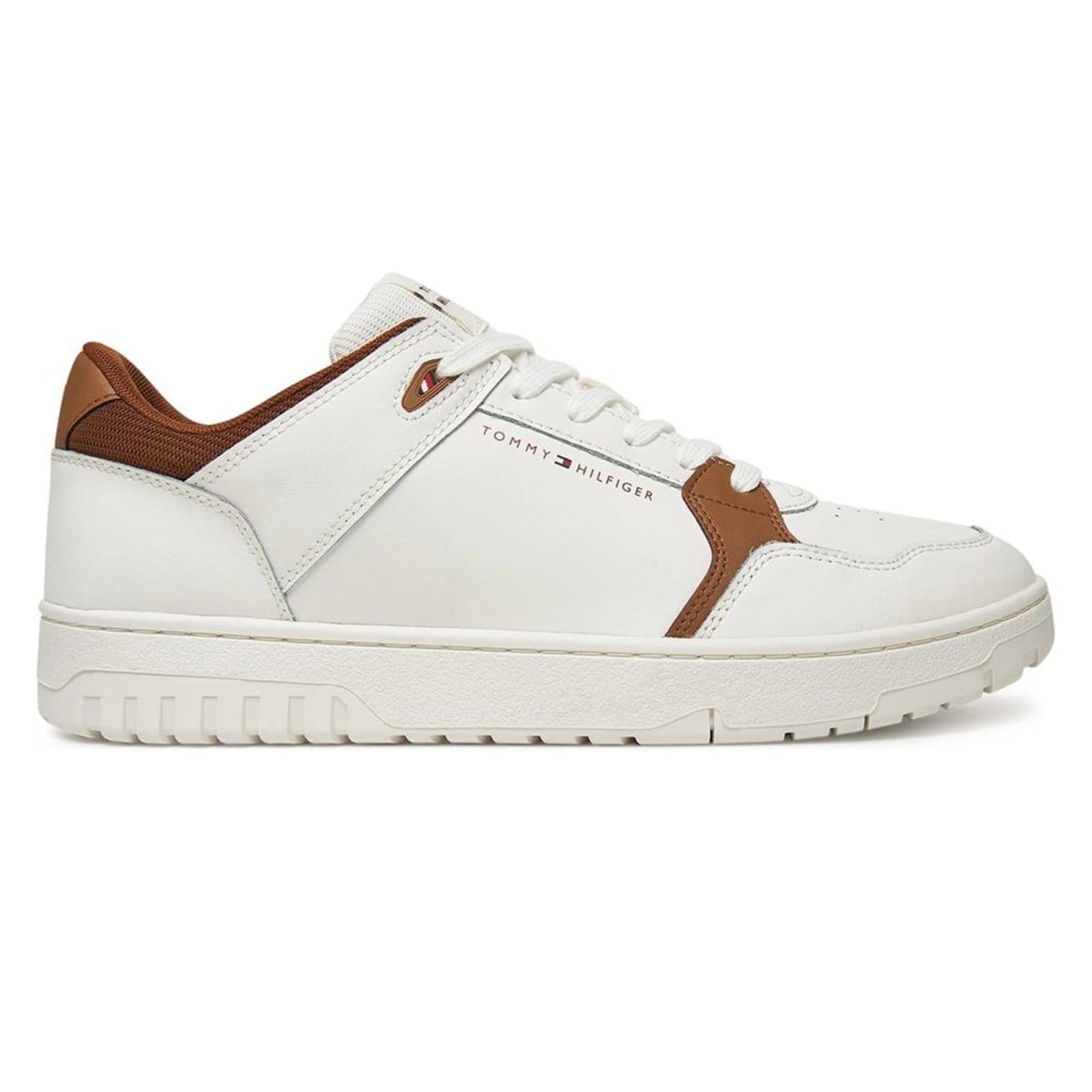 Tênis Tommy Hilfiger TH Basket Core Lite LTH Mix Ecru