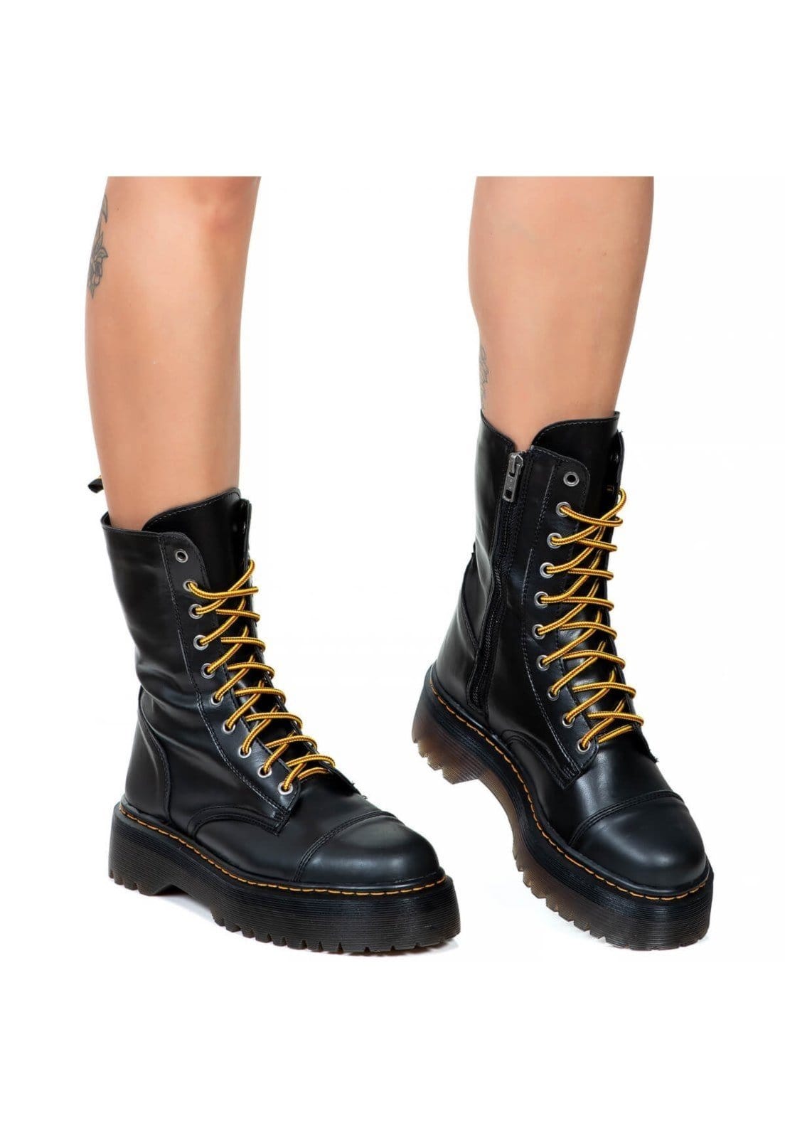 Vista 2 Coturno Tratorado Auren Estilo Veggie ESTILO VEGGIE SHOES preto