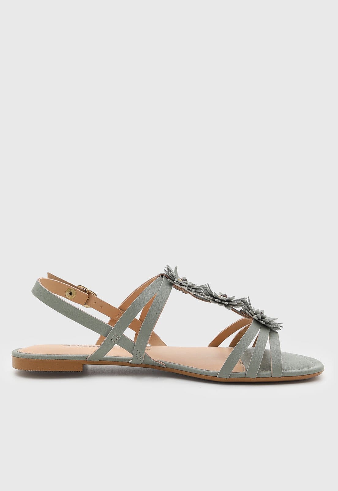 Vista 2 Rasteira Feminina Dakota Flores Dakota verde