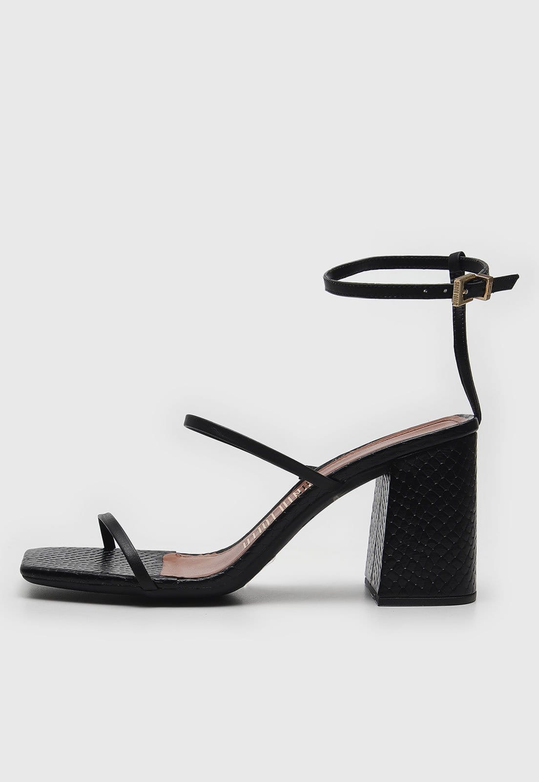 Sandália Santa Lolla Lezard Preta