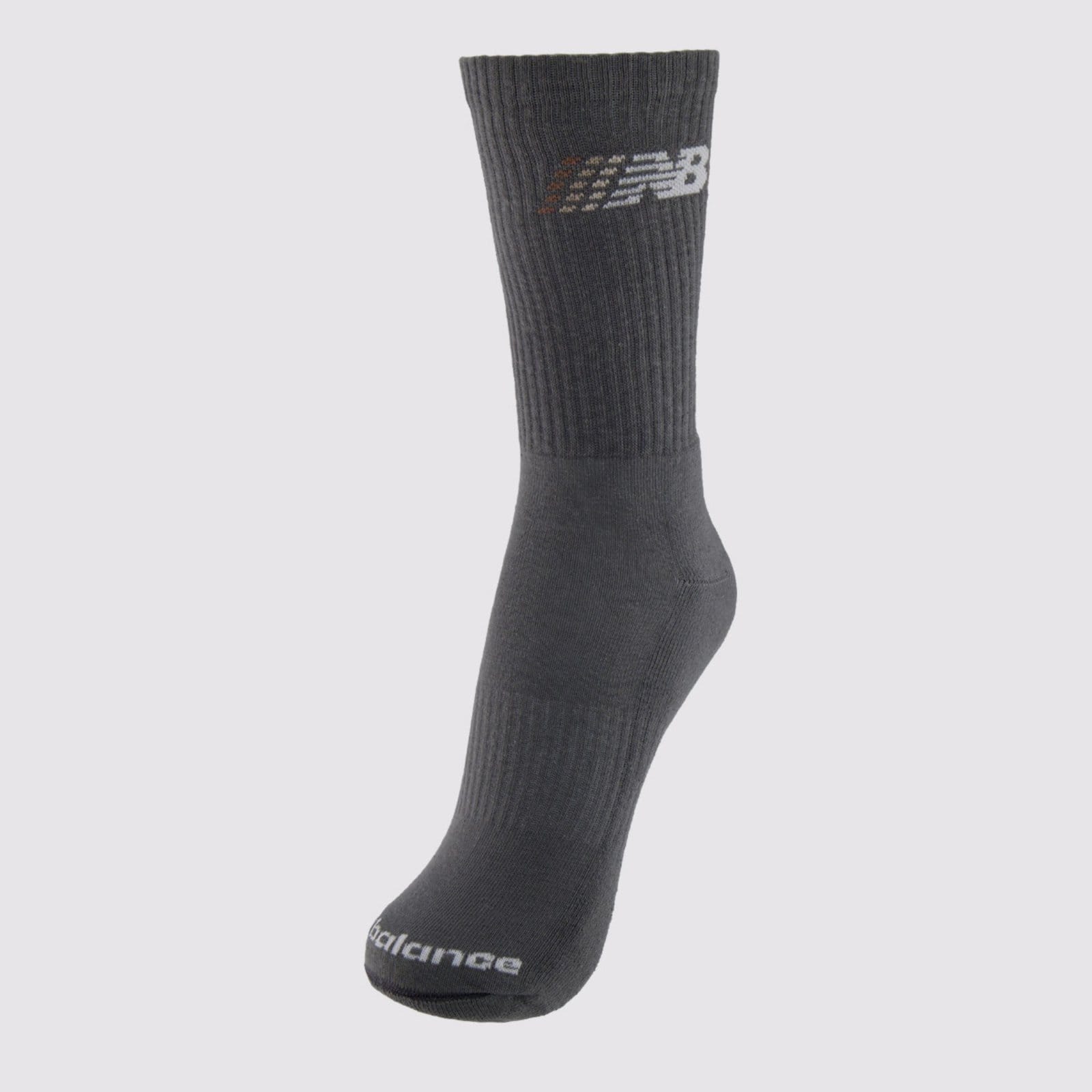 Meia New Balance Cano Alto Graphic e Branca