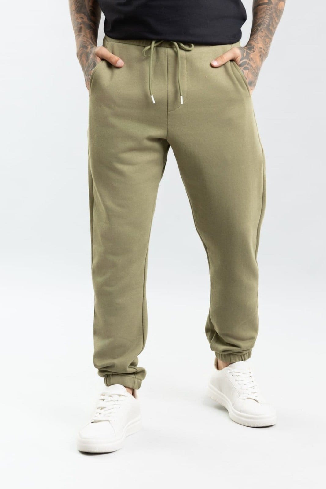 Vista principal Calça de Moletom Jogger Masculina Color Dialogo Jeans DIALOGO verde