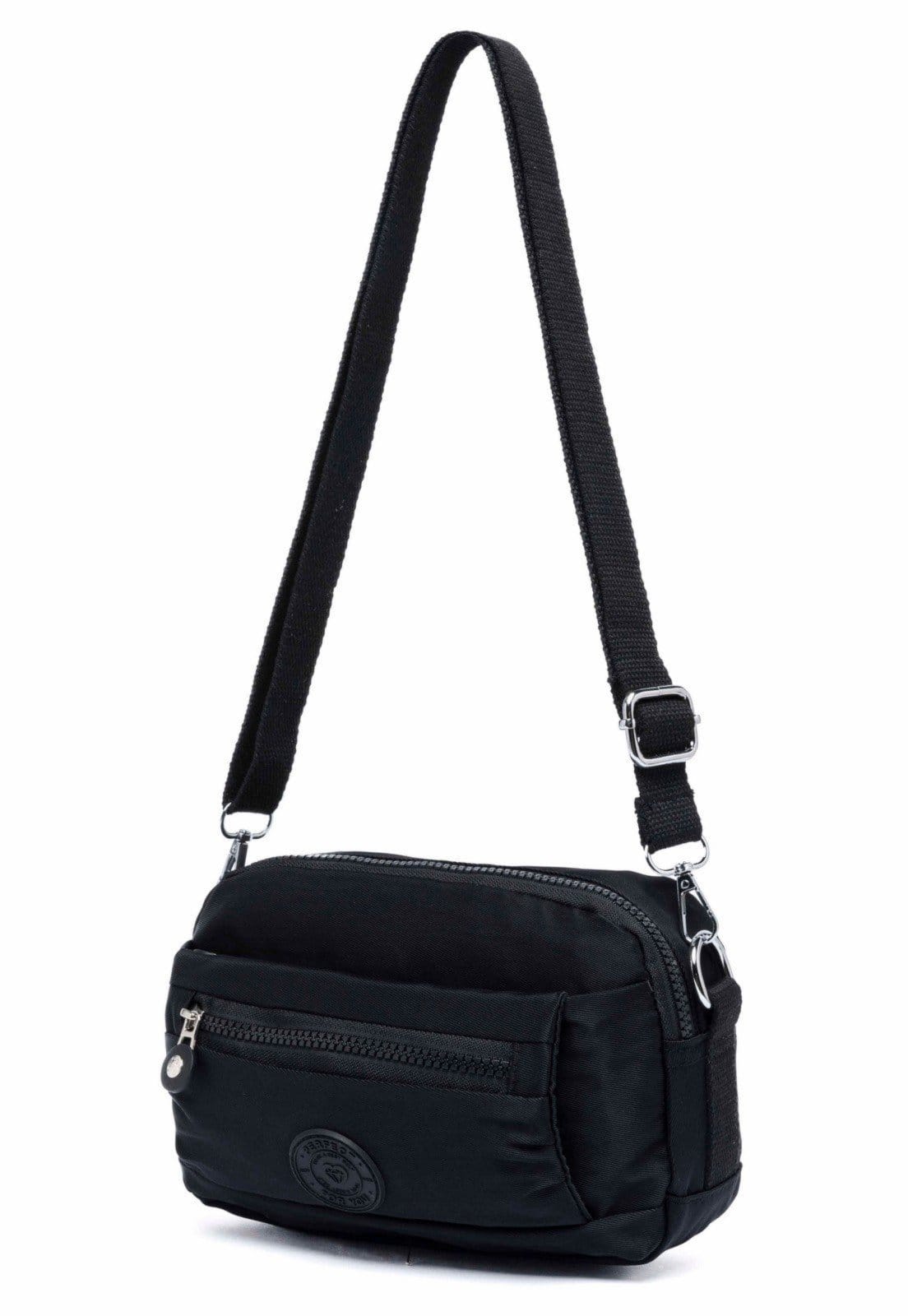 Vista 2 Bolsa Transversal Tiracolo Feminina Alça Reforçada 1 Litro Perfect For You preto