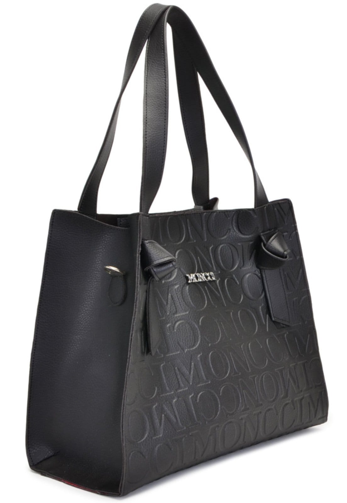 Vista 2 Bolsa saco feminina Moncci alça tiracolo Preta MONCCI preto