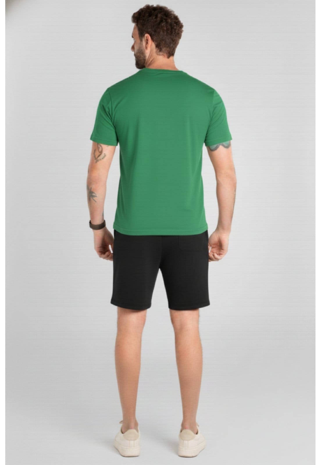 Vista 2 Bermuda Masculina em Moletom Just Basic JUST BASIC preto