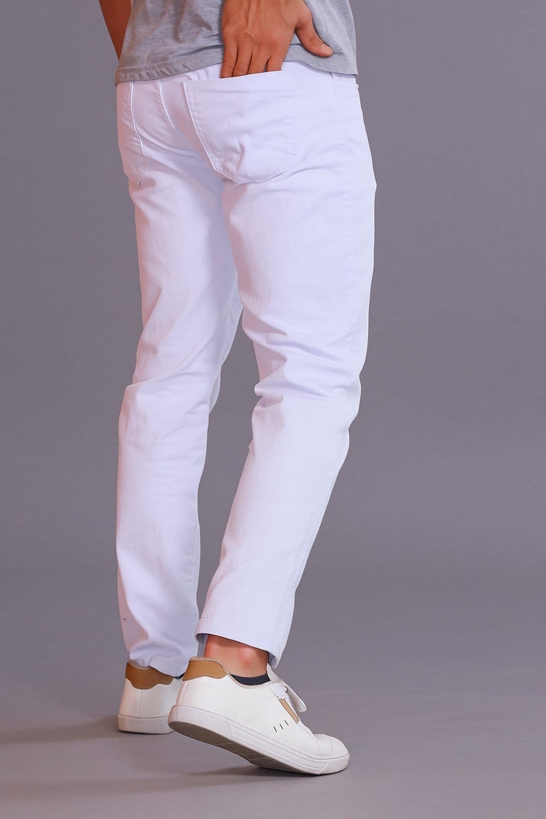 Vista 2 Calça Masculina Jeans D Bell Outlet Fashion Reta Tradicional Branca D BELL OUTLET FASHION branco