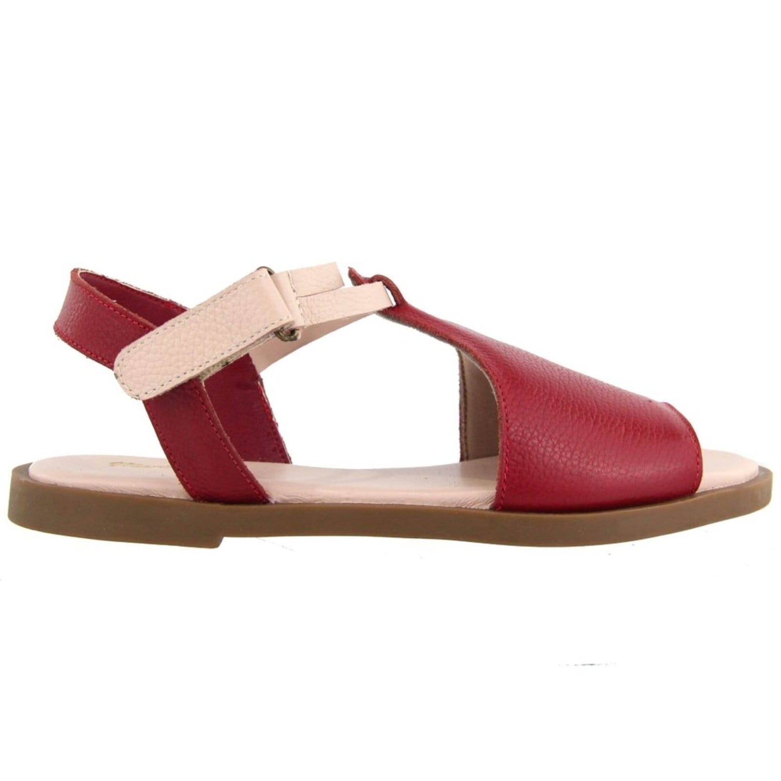 Vista 2 Sandália Rasteira Feminina em Couro Palmilha Extra Conforto Maria Paula Bromelia MARIA PAULA nude