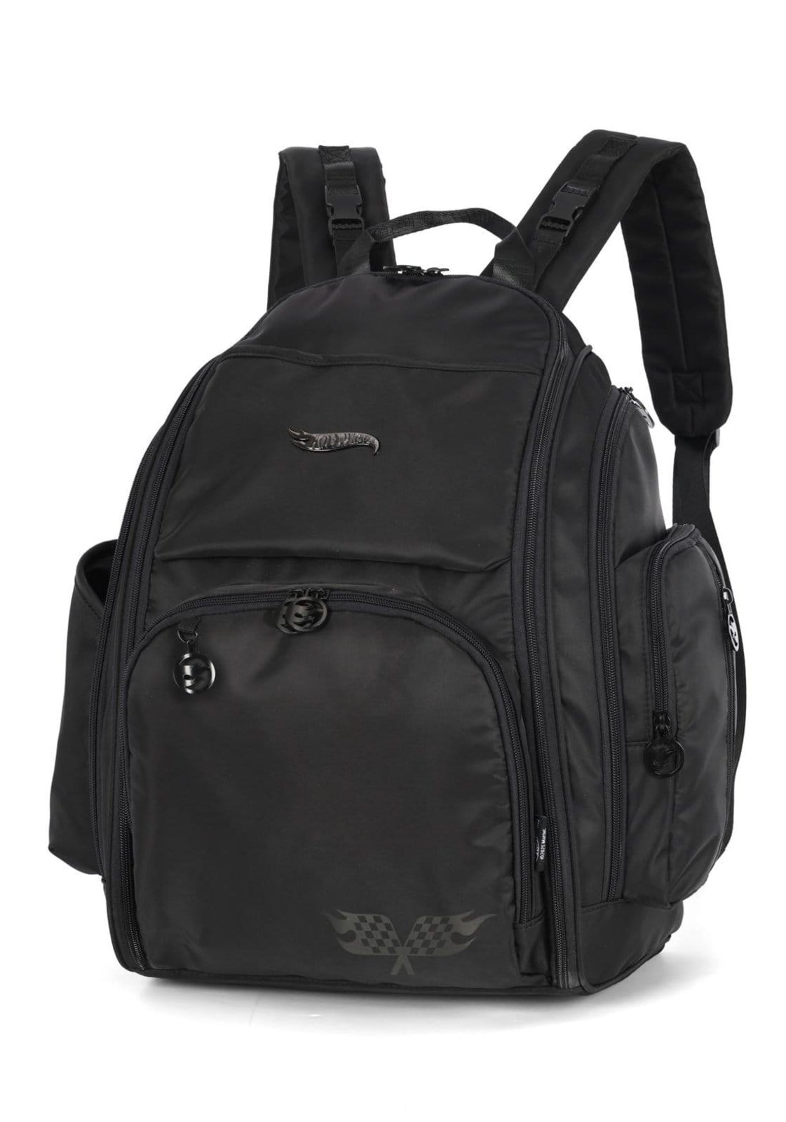 Vista 2 Infantil - Mochila Maternidade Baby Bag Náilon Hotwheels Luxcel preto