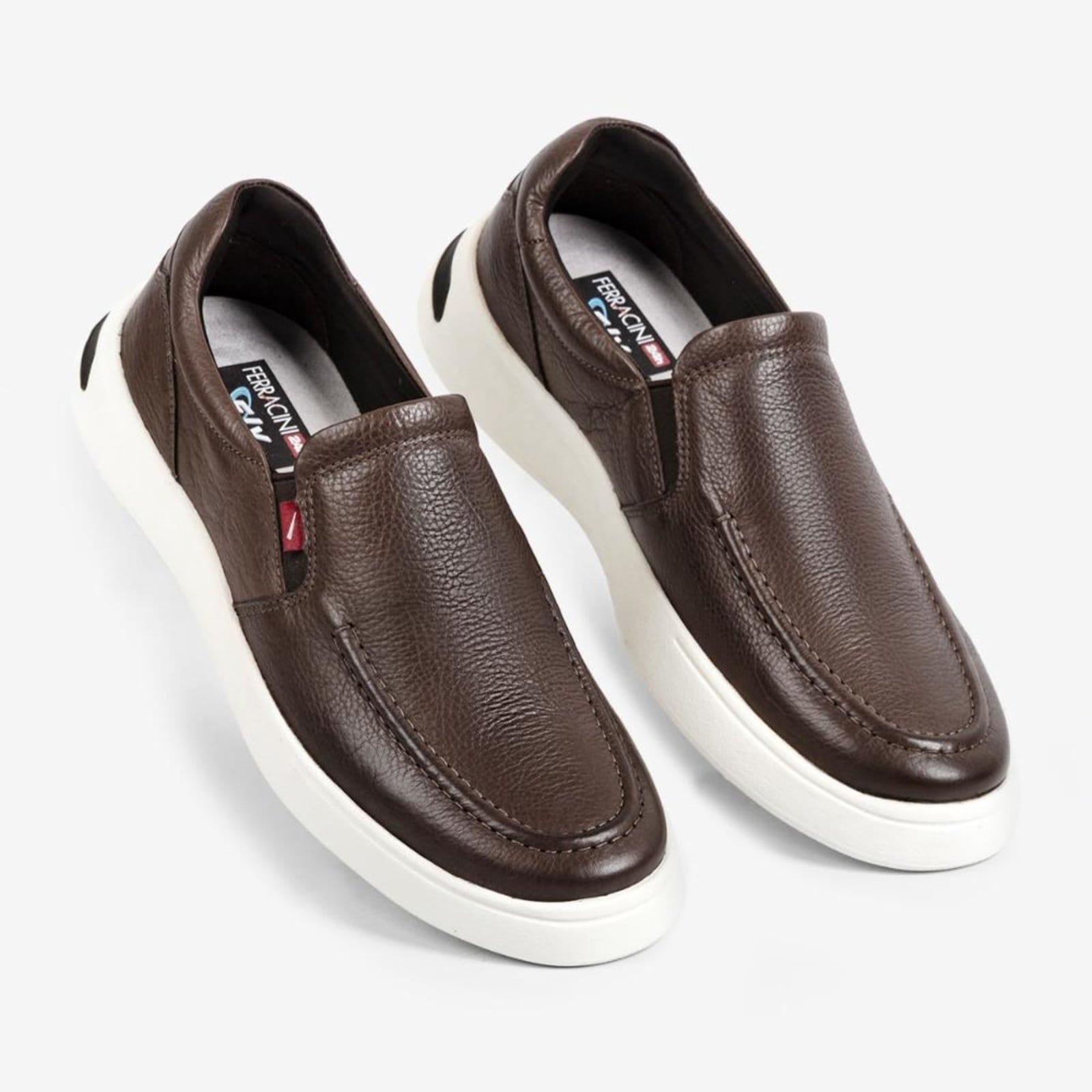 Sapato Slip On Masculino Couro Legítimo Ferracini Buzios 8960-652C - 2
