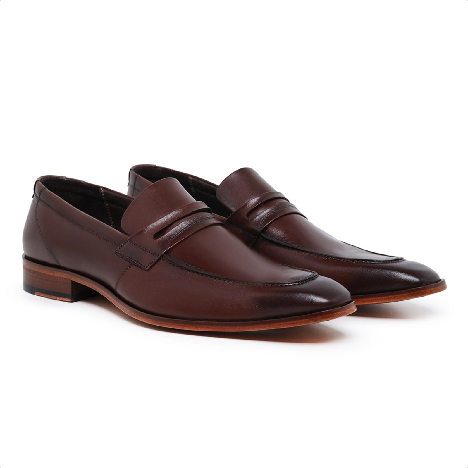 Vista 2 Sapato Formal Loafer em Couro Sapato Luxo Paulo Vieira cor Tabaco Paulo Vieira Homem café