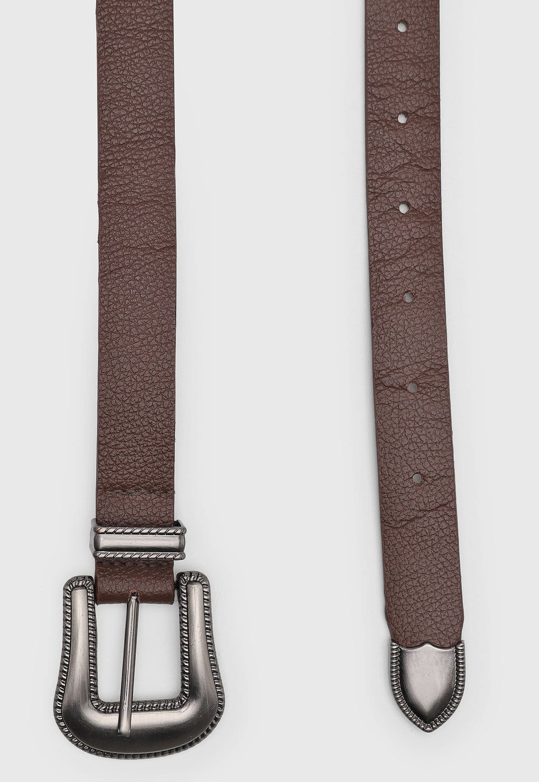 Vista 2 Cinto Feminino Santa Lolla Fivela Texturizada Santa Lolla marrom