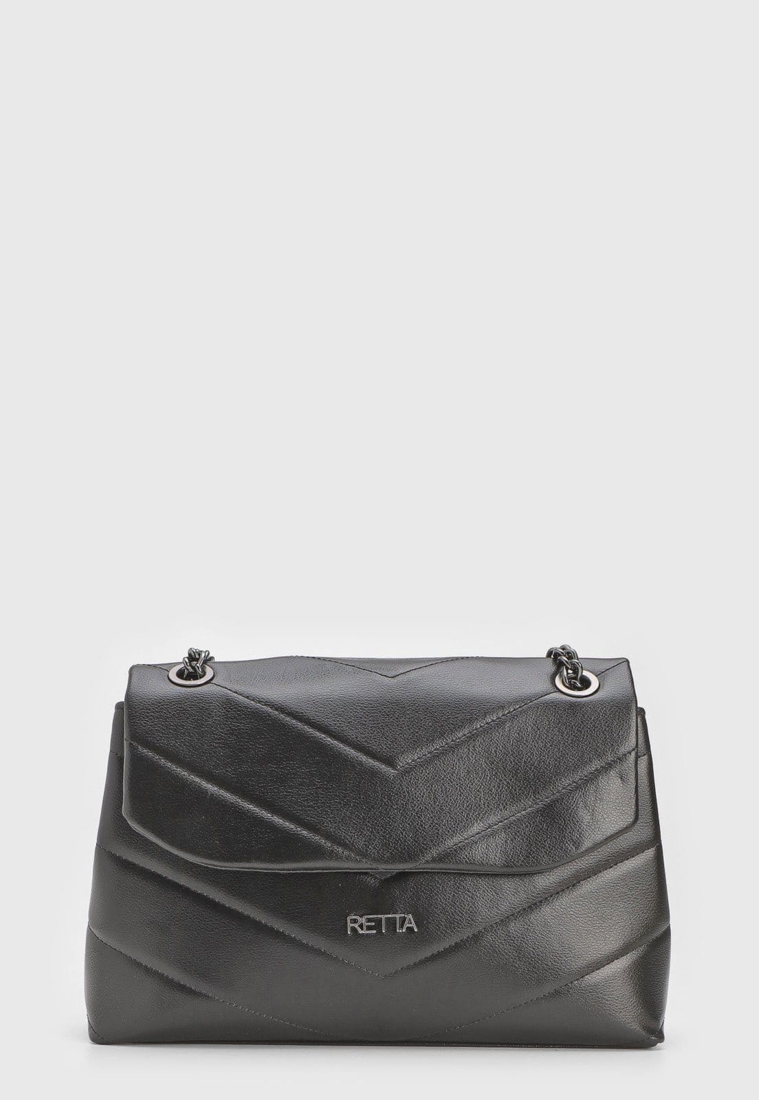 Vista 2 Bolsa Feminina Retta Isa Matelassê Preta Retta Shoes preto