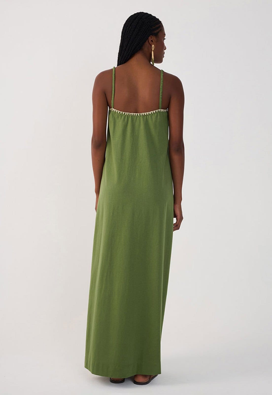 Vista 2 Vestido Dress To Longo Viés Dress to verde