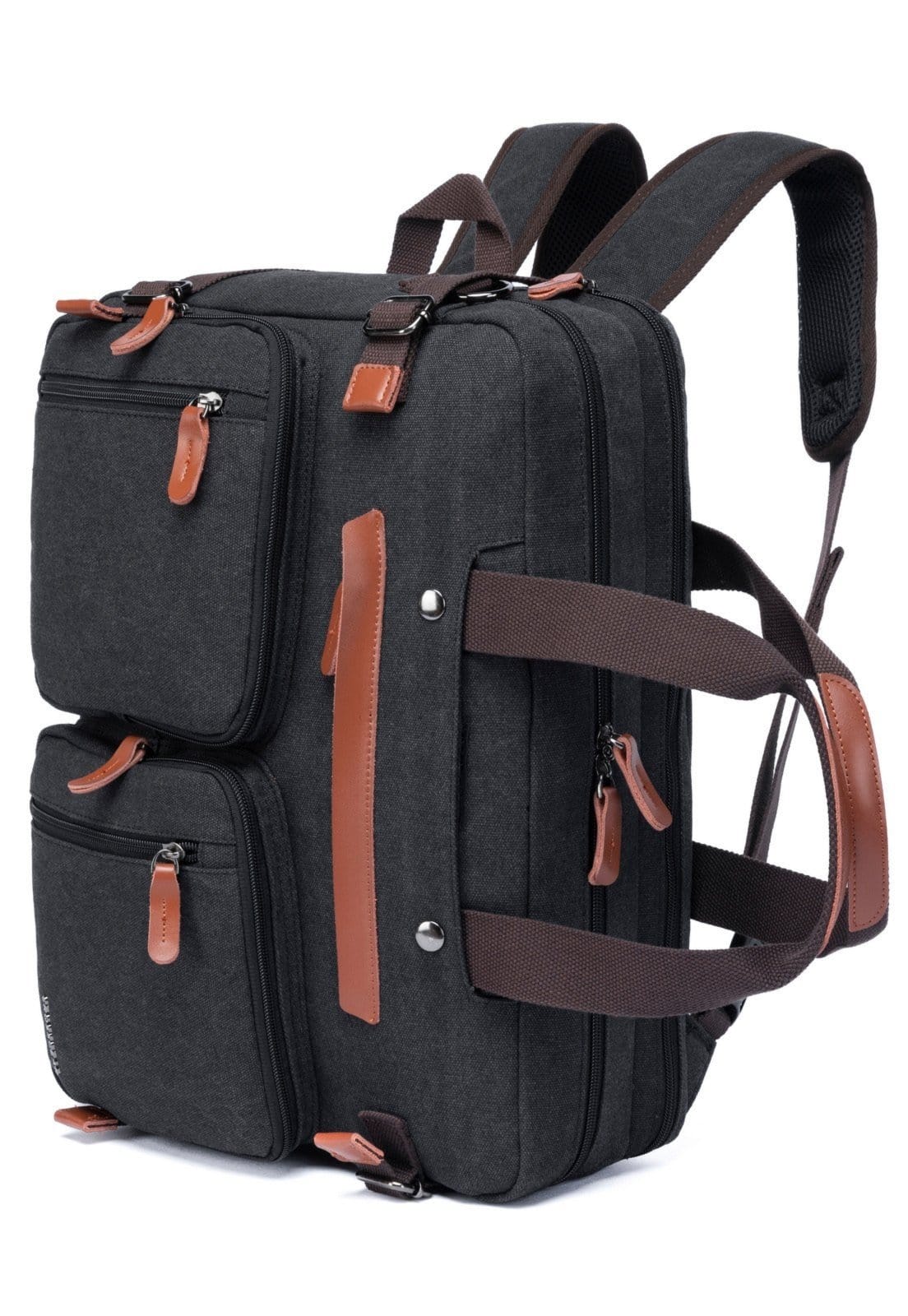 Vista 2 Bolsa Executiva Original Masculina Espaçosa Notebook Reforçada Crossgear preto