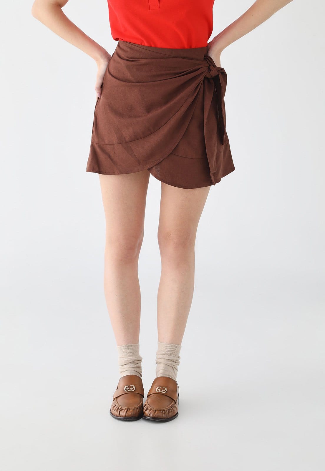 Saia Feminina Hering Envelope Amarração