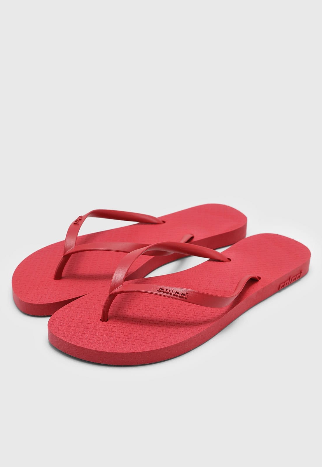 Vista 2 Chinelo Feminino Colcci Dedo Colcci vermelho