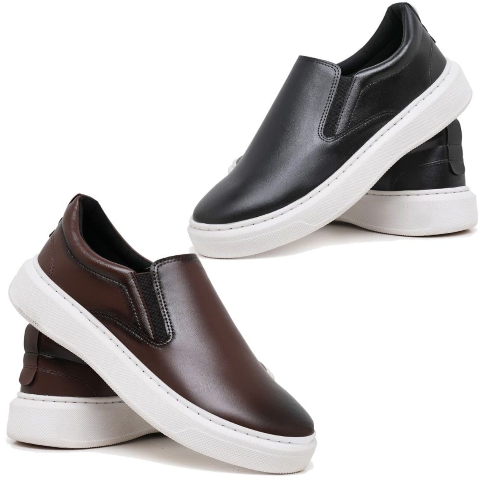 Kit 2 Slip On Tenis Iate Masculino Casual Moderno Confortavel e