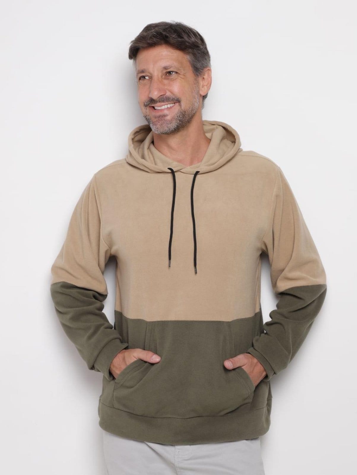 Blusão Fleece Masculino CAQUI