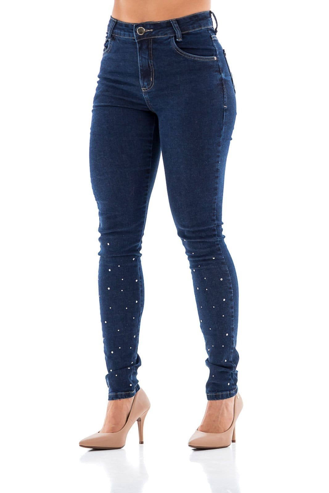 Calça Jeans Feminina Arauto Hot Pants Strass
