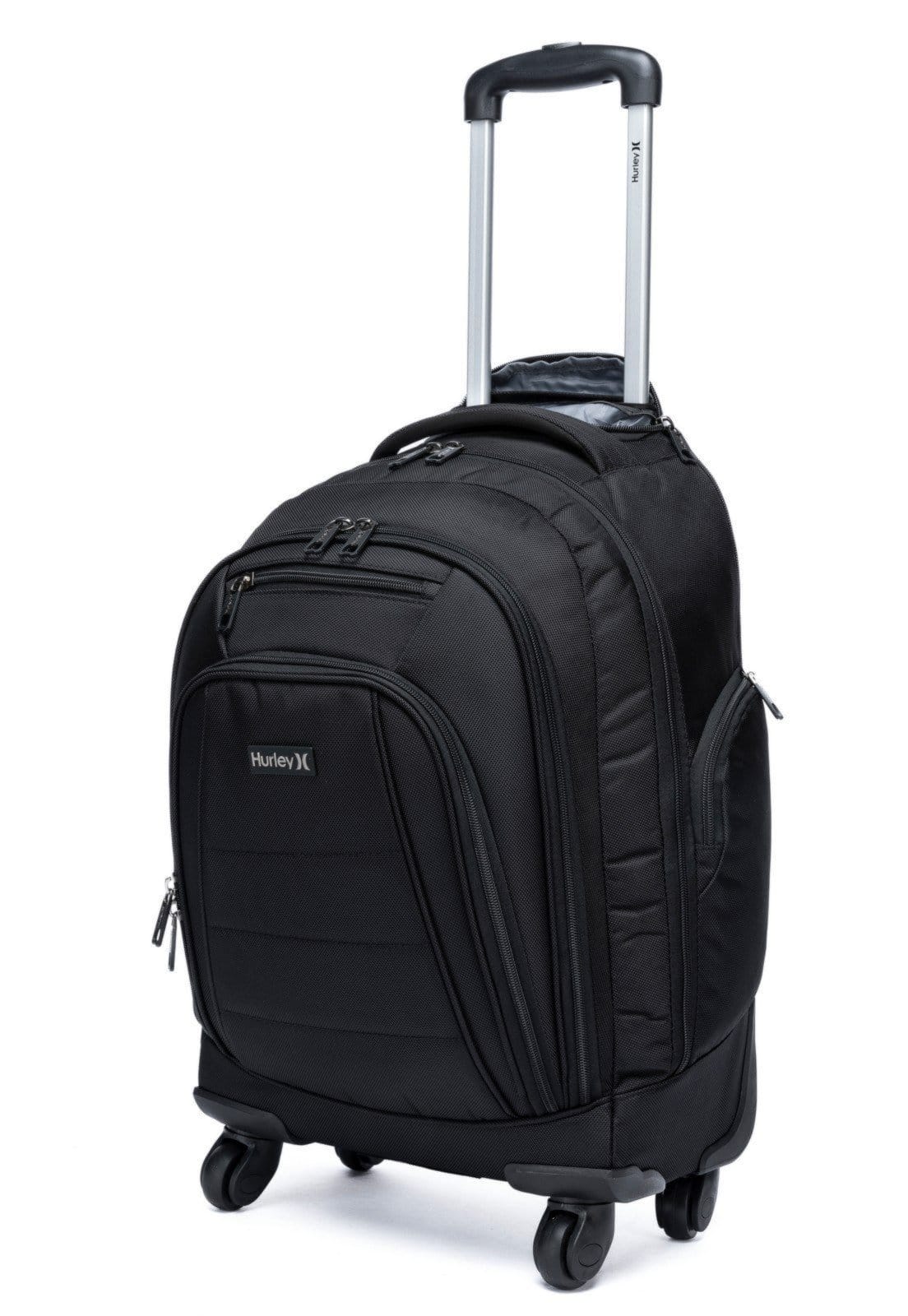 Vista 2 Mochila Hurley Rodinhas Executiva Notebook Viagem Trabalho hurley preto