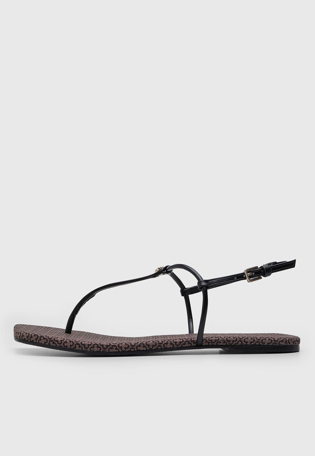 Rasteira Feminina Capodarte Tiras Fechada Preta