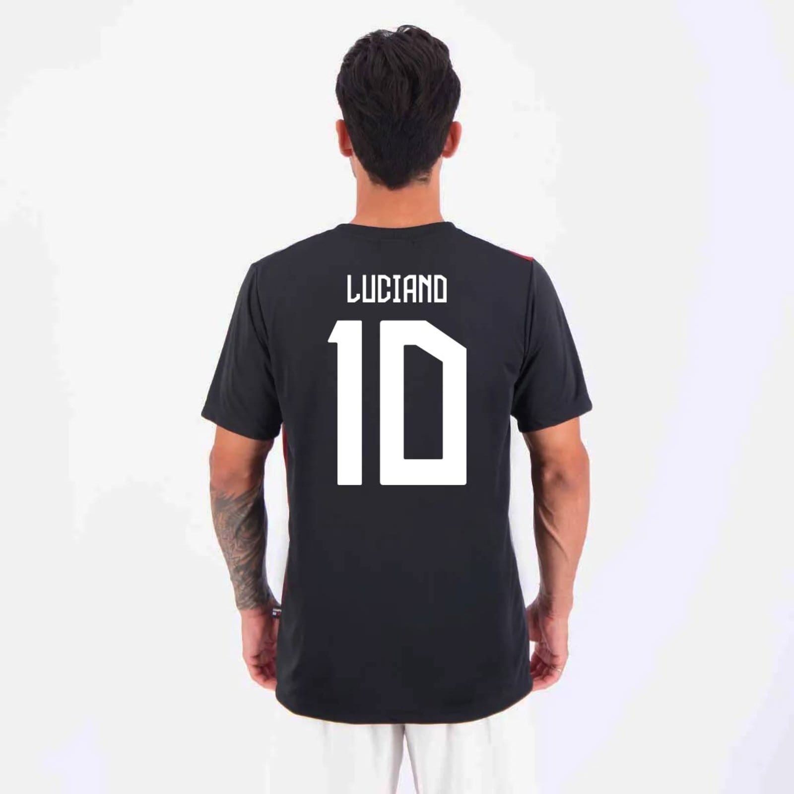 Camisa São Paulo Dry Tricolor Preta 10 Luciano