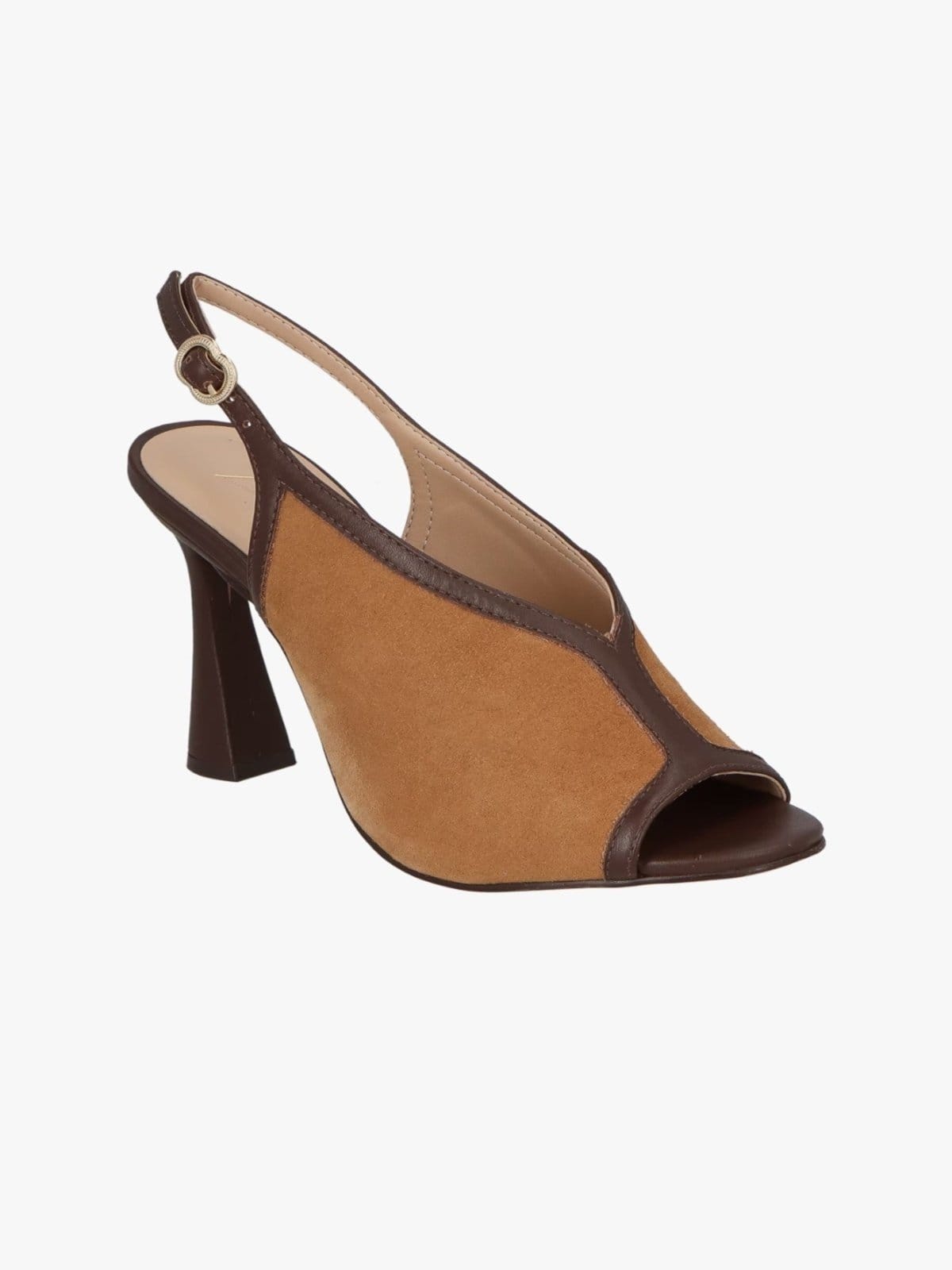 Sandália Peeo Toe Marrom Café E