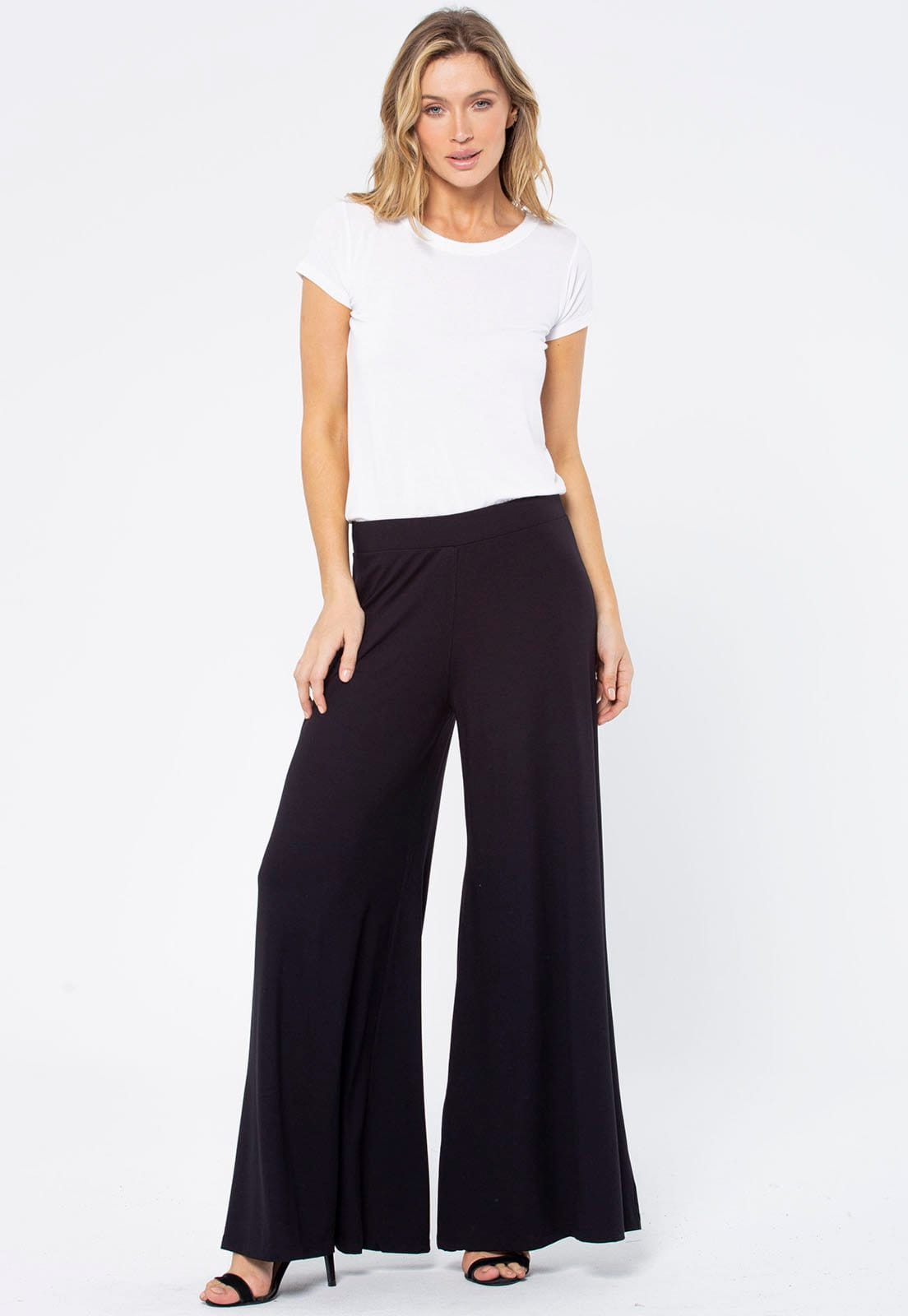 Vista 2 Calça Pantalona Amazonia Vital Granja Malha Preta Amazonia Vital preto